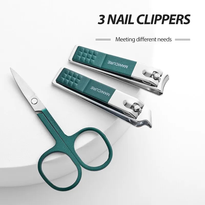 Nail Scissors Set Household High End Mens And Womens Special Nail Clippers Manicure Beauty Tools 6 Piece Portable Household - Hiron Store