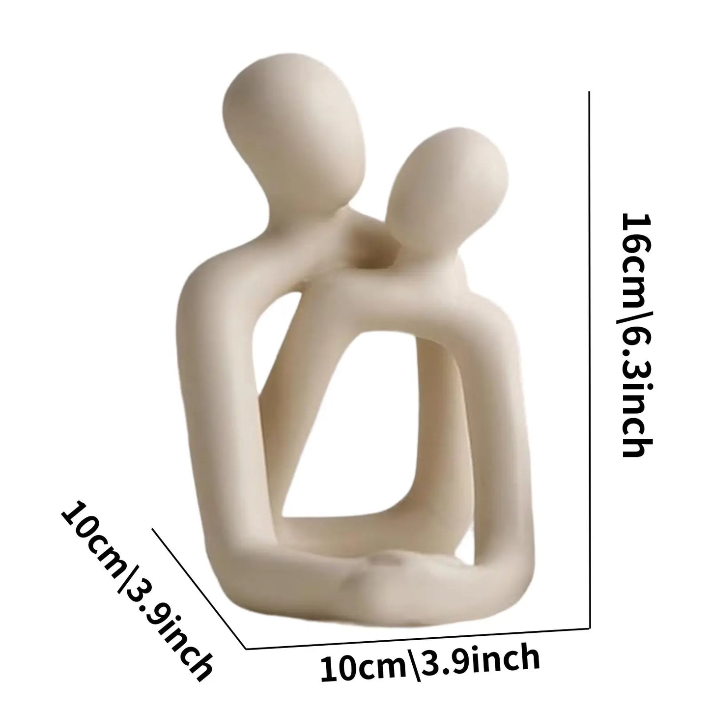 Heart-warming Loving Couple Resin Statue - A Timeless Modern Home Decor Nightstands