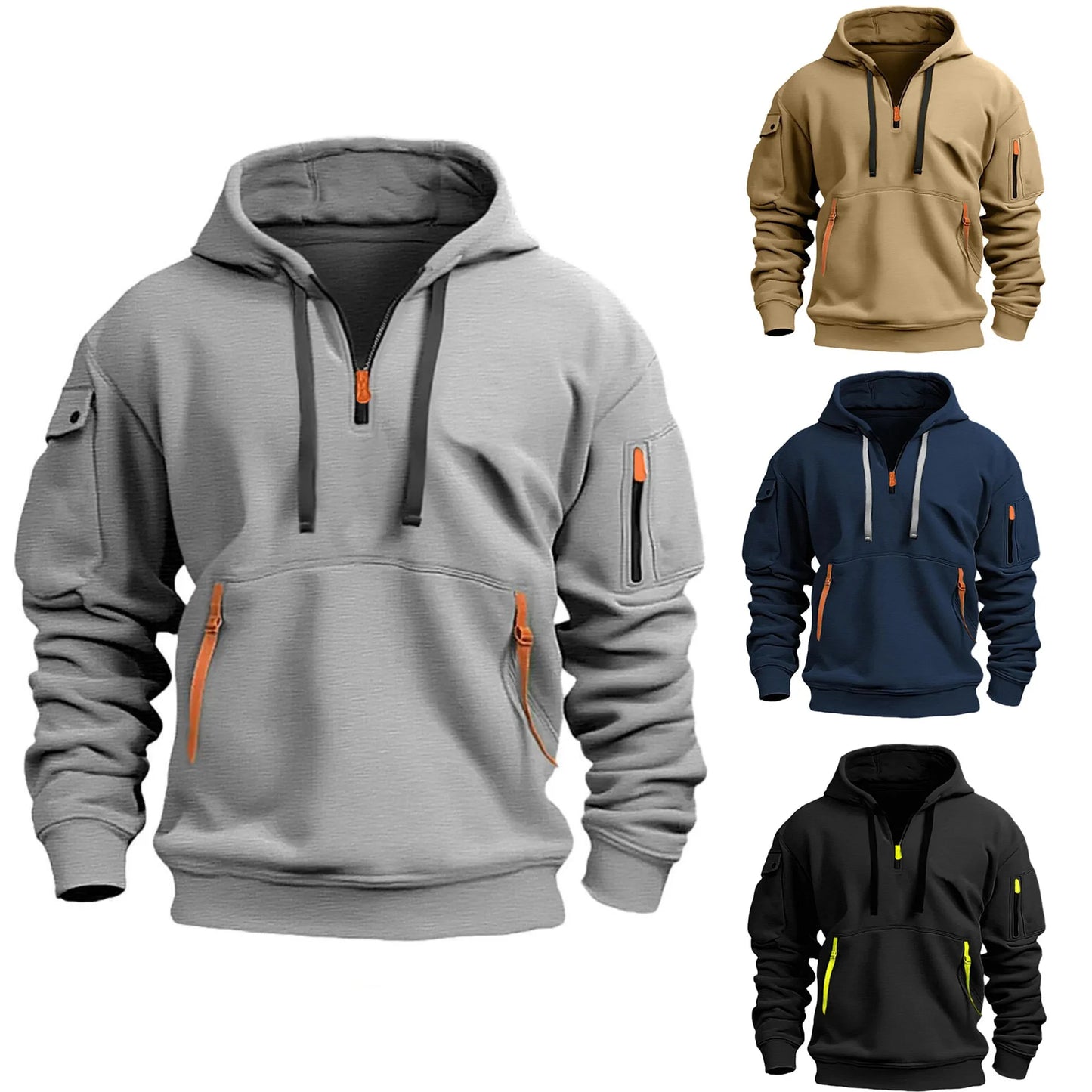 Dropped Shoulder Hooded Sweatshirt  Men's Women's Plus Size Loose Pullover Fashion Sweatshirt