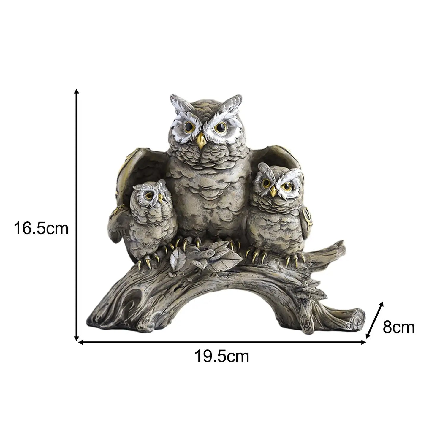 Owl Figurines Home Decor Creative Ornaments Modern Owl Sculpture Owls Statue