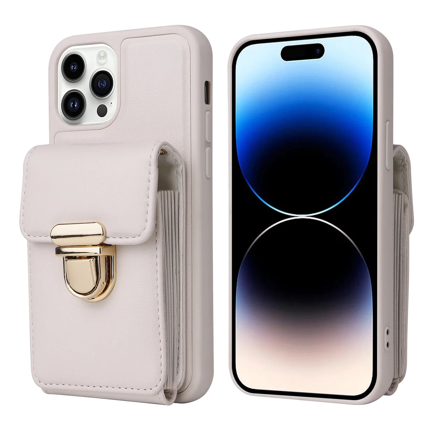 Leather Crossbody Lanyard Phone Case for iPhone 15 14 13 12 11 Pro XR XS Max 8 7 Plus Wallet Cover