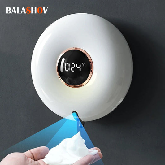 Cleaning Foam Machine Soap Dispenser LED Display Automatic Induction Foam Hand Washer