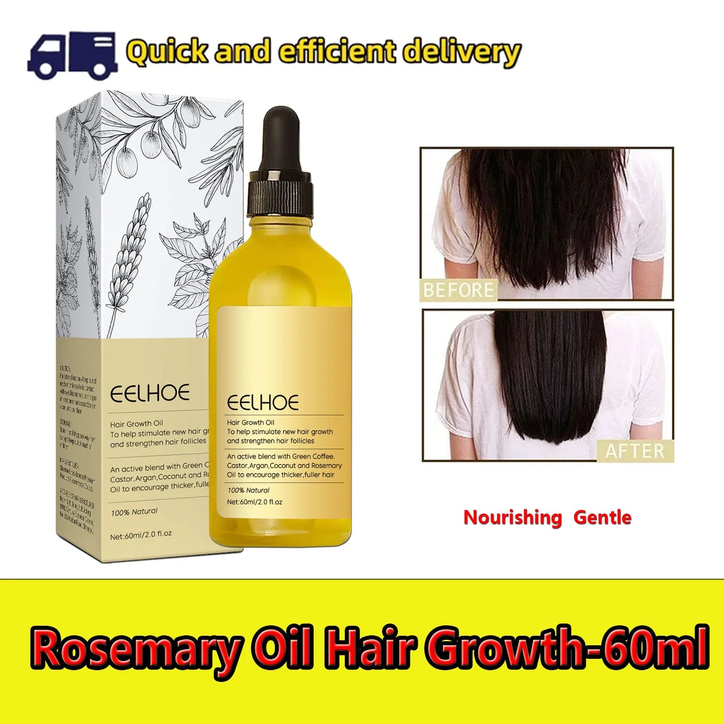 Hair Growth Products Prevent Hair Loss Essential Oil Fast Growing Anti-Drying Scalp Treatment Repair Beauty Health for Men Women