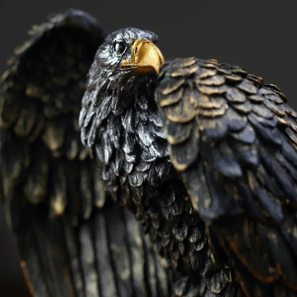 Eagle Statue Resin Ornament, Home and Office Decor Statue, Symbol of Wealth Freedom Power