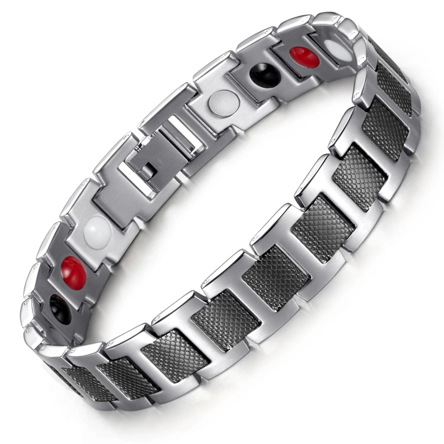 Rainso  Magnetic Bracelet For Men Jewelry Fashion Stainless Steel  Bracelets Bangle WristBand Sports Style Male Bracelet Gift - Hiron Store