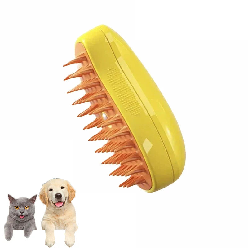Cat Dog Steamy Brush Steam Brush Electric Sprayer for Massage Pet Grooming tool Shedding 3 in 1 Electric Sprays Massage Combs - Hiron Store