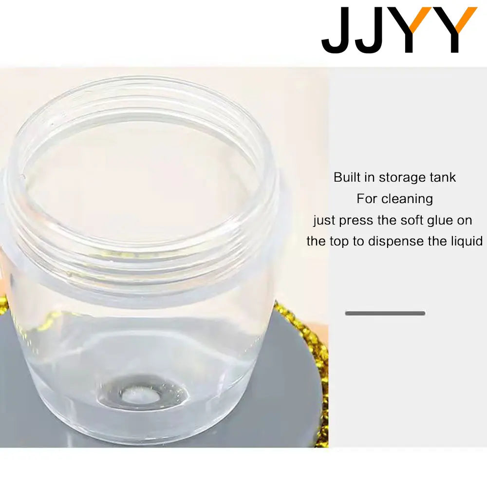 JJYY Kitchen Soap Dispensing Palm Brush Washing Liquid Dish Brush Soap Pot Utensils with Dispenser Cleaning - Hiron Store