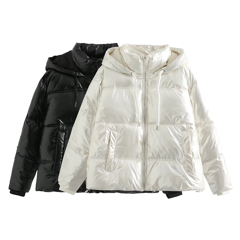 Women's Winter Cold Coat Hooded Anorak Cotton Jacket Warm Parkas Overcoat Female