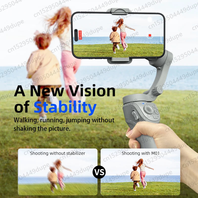 Gimbal Phone Holder Anti Shake Video Record Stabilizer for Smartphone