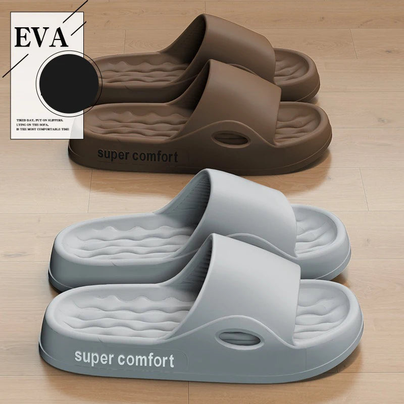 Fashion Men's Summer Ligtweight EVA Indoor Home Sandals Men Slippers Outdoor Students Women Comfortable Slides