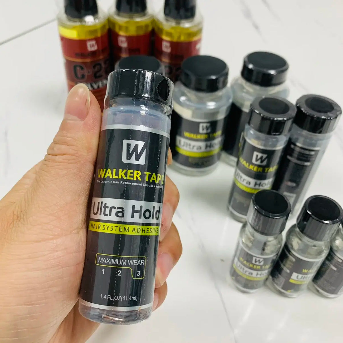 Walker Tape Ultra Hold Lace Wig Glue Waterproof Transparent Adhesive Hair Replacement Glue Brush-on Hair Glue