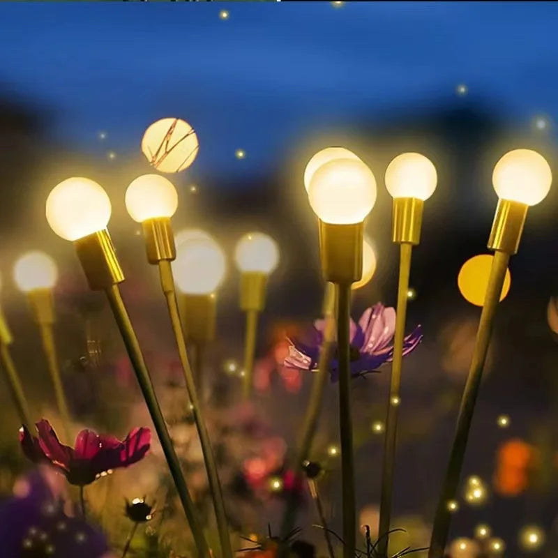 New Upgraded Solar Firefly Lights Outdoor Waterproof Garden Lights Garden Lights for Decoration