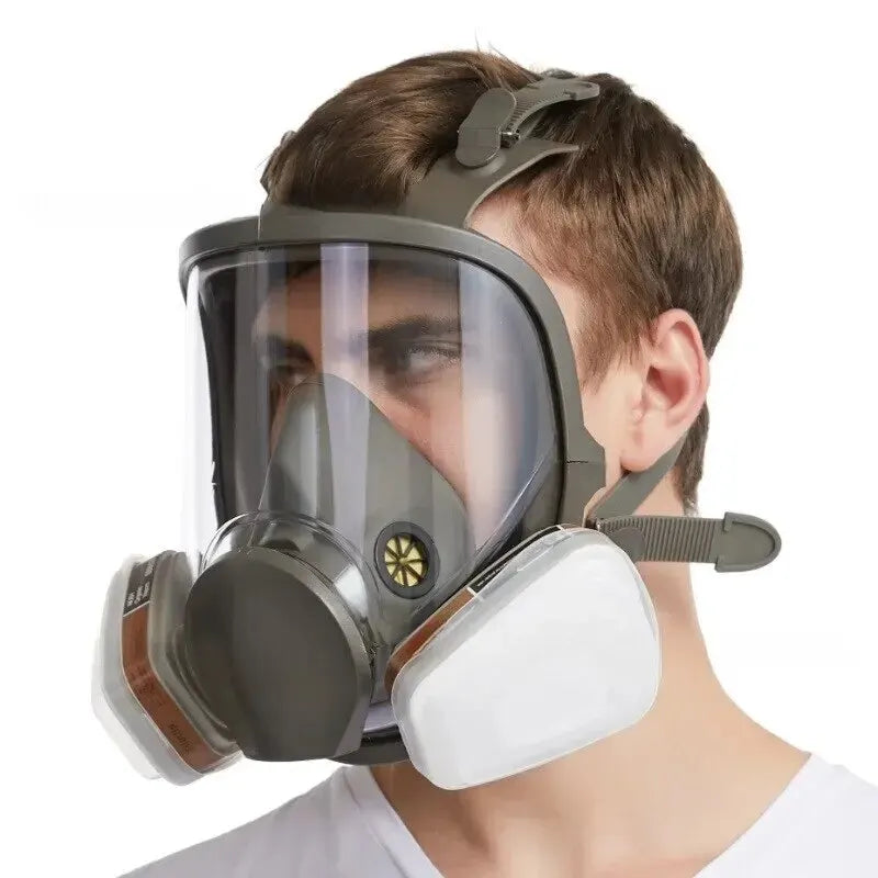 Anti-Fog Gas Mask, Industrial Paint, Spray, Vaccination, Safety, Work, Dust Filter, Full Face Protection