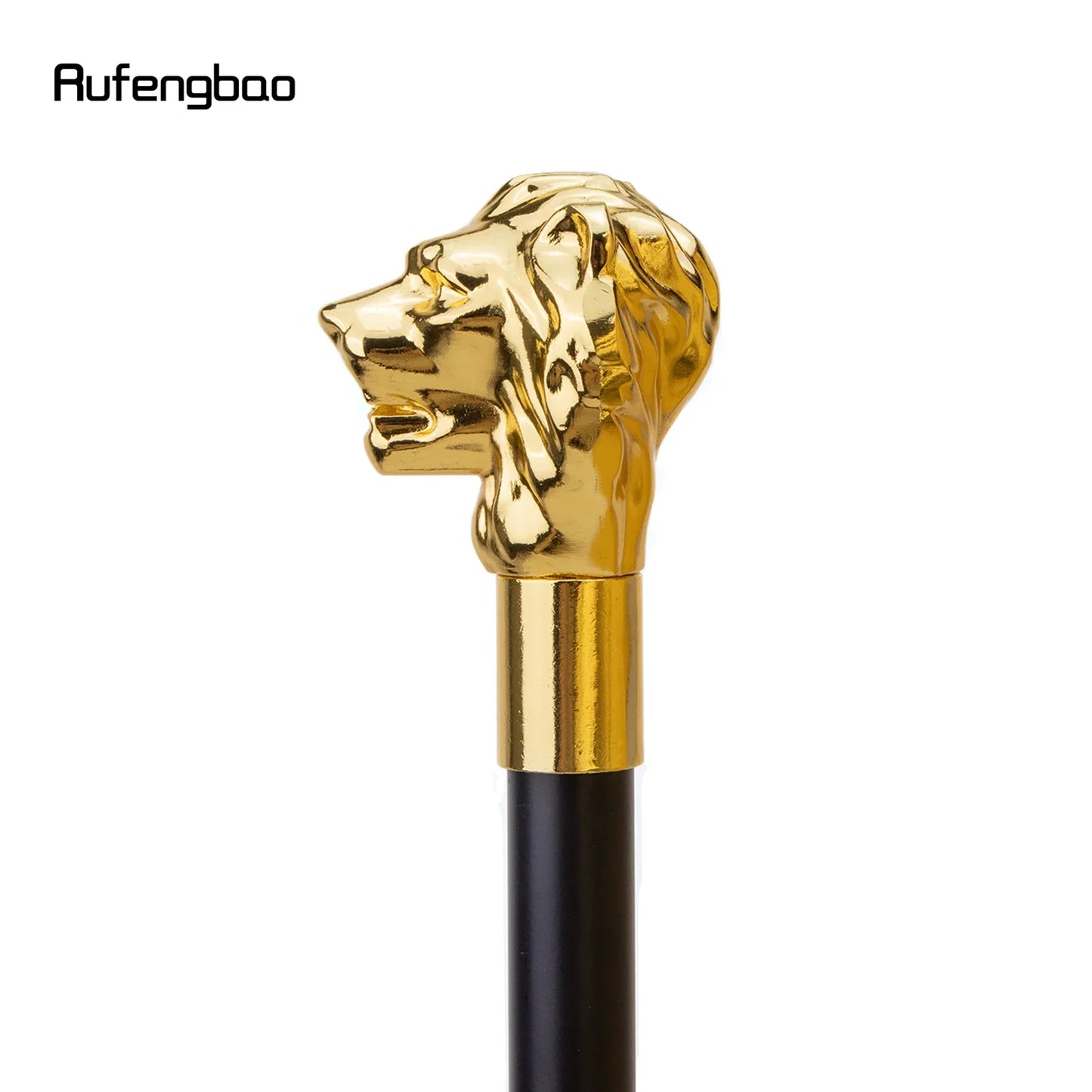 Gold Luxury Lion Head Handle Fashion Walking Stick for Party Decorative Walking Cane Elegant Walking Stick 93cm