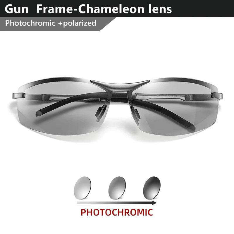 CoolPandas New Classic Photochromic, Polarized Sunglasses, Chameleon Anti-glare Driving Eyewear, UV400 for Man & Woman