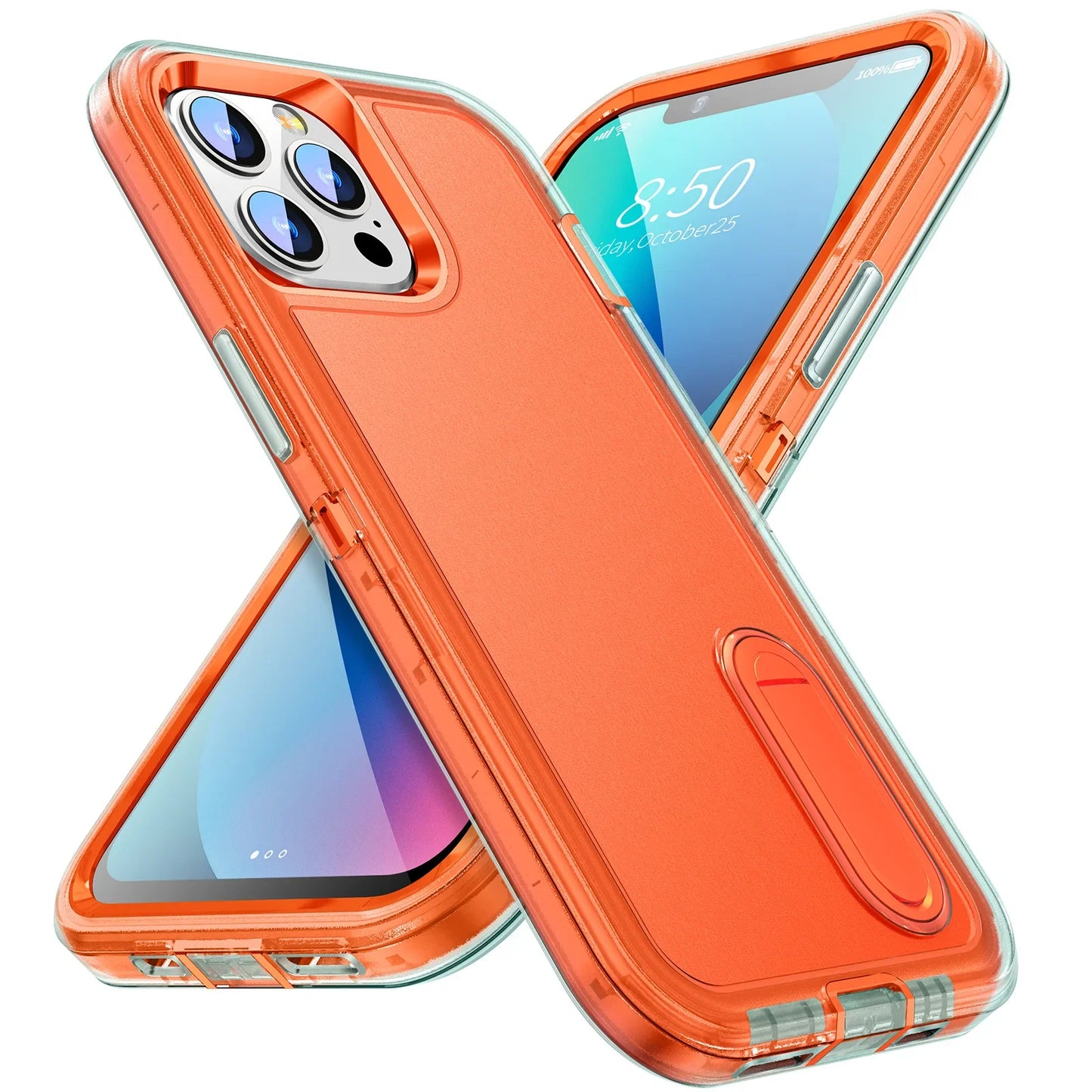 Case For iPhone 16 Pro Max 16 15 Pro Max 14 Plus 13 12 11 Heavy Duty Shock Full Body Protective Silicone Rubber Case