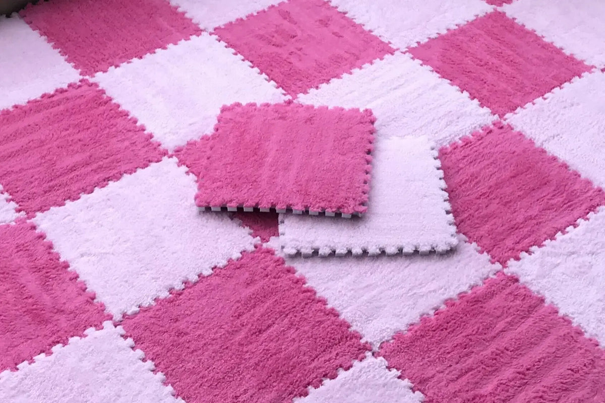 Soft Plush Children's Mat Baby Play Mat  Eva Foam Puzzle Carpet for  Children's Room Keep Warm Playmat 30*30*1CM