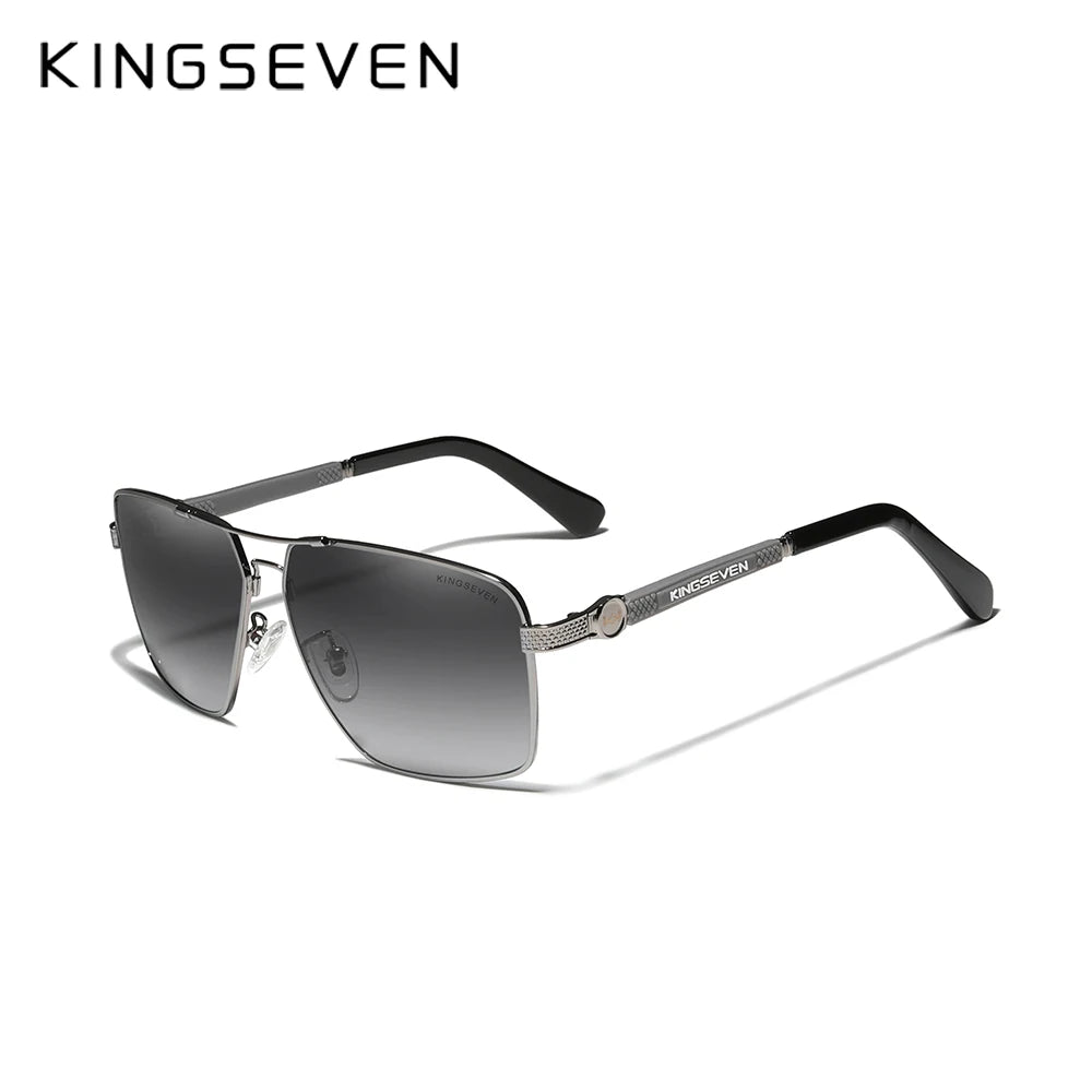 KINGSEVEN Design  Men/Women Sunglasses, New Polarized UV400 Coating Optical Lens ,Auto Reset Square Frame Driving