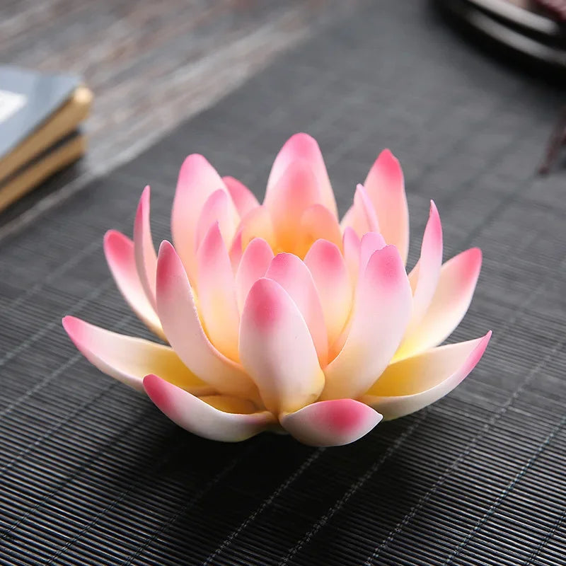 Ceramic Handicraft Stick Incense Burners Simulation Lotus Incense Holder Ornaments