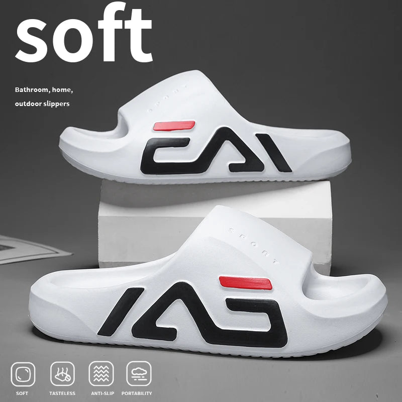 Men Soft Air Cushion Casual Slippers EVA Sandals Fashion Flip Flops Outdoor Summer Seaside Beach Shoes