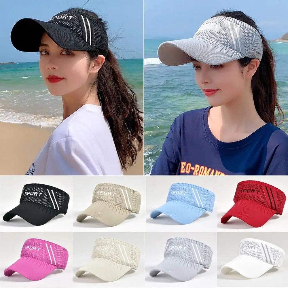Women Sun Protection Hat Baseball Cap Outdoor & Sport Leisure Hat Breathable Sunshade Ponytail Hat