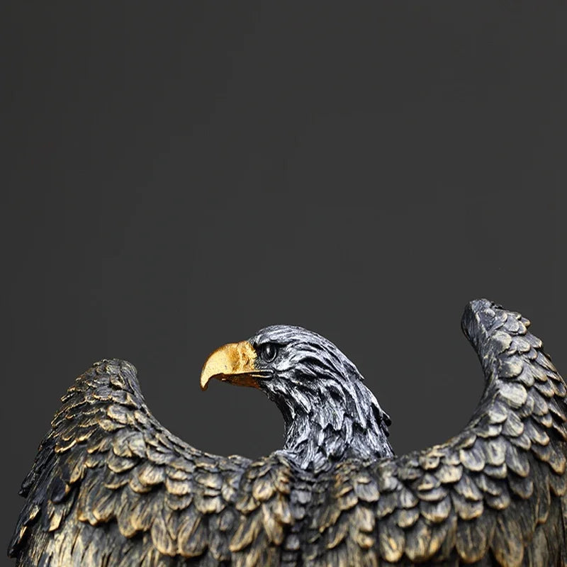 Eagle Statue Resin Ornament, Home and Office Decor Statue, Symbol of Wealth Freedom Power