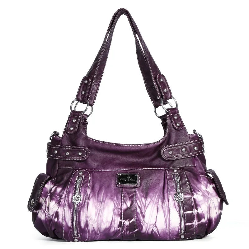 Winter Fashion Shoulder Bag for Women Soft PU Crossbody Handbg Large Capacity Hobos Purse