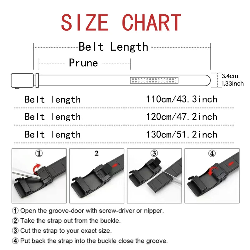 Men's Belt Fashion Crocodile Pattern Belt Alloy Automatic Buckle Strap Casual Business Style Jeans Belt