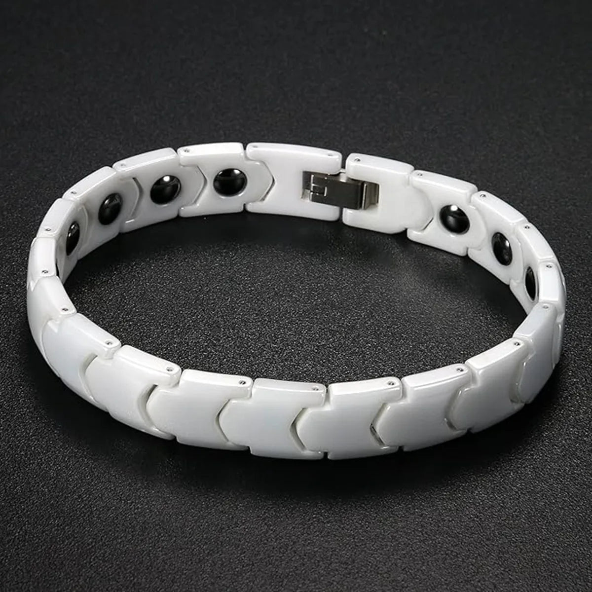 Ceramic Bracelet Hematite Radiation Magnetic Slimming Titanium Steel Bracelets