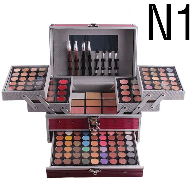 49/190 Colors Makeup Set Gift Box In Aluminum Cosmetics For Women Eyeshadow Powder Lipstick Eyeliner Concealer Blush Make Up Kit - Hiron Store