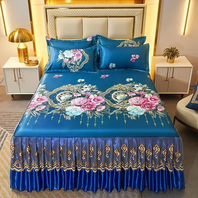 Bed Skirt Bedroom Coverlets Bedspreads Sheets Dust Cover Bedding