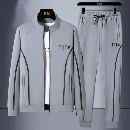 Men's Sportswear Set Dad Casual Fitness Clothes Middle-Aged And Elderly Spring Autumn New Arrival Two-Piece Cotton Sweatshirt
