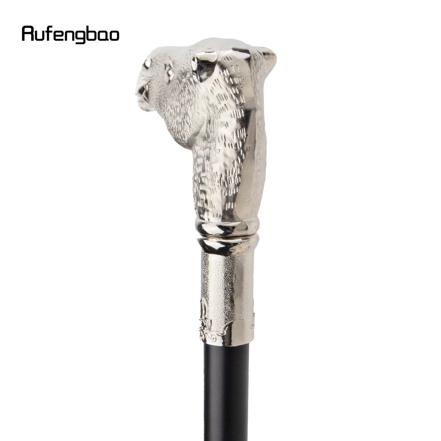 Silver Camel Head Walking Cane Fashion Walking Stick Gentleman Luxury Crosier Walking Stick 93cm