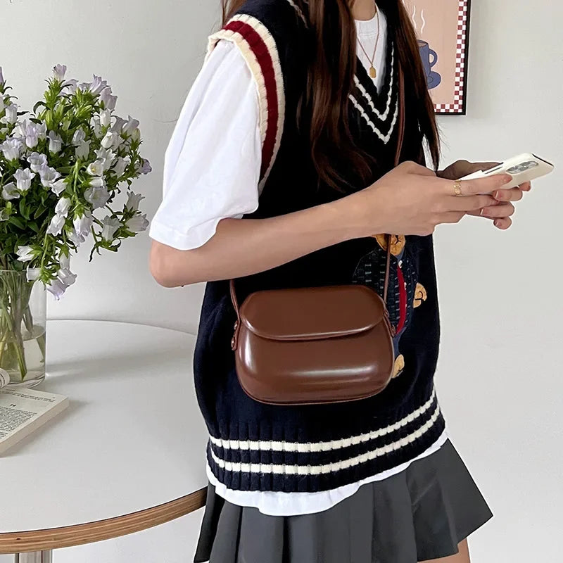 Flap Crossbody Bags Women Mini PU Leather Shoulder Purses and Handbags