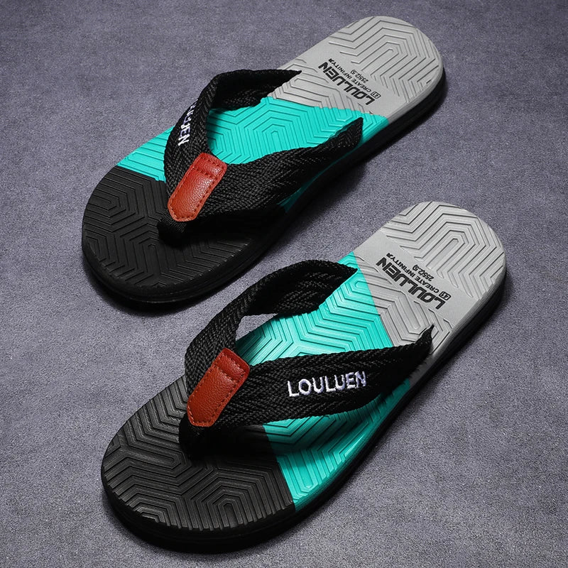 High Quality Men Summer Beach Flip Flops Fashion Breathable Casual Men Slippers