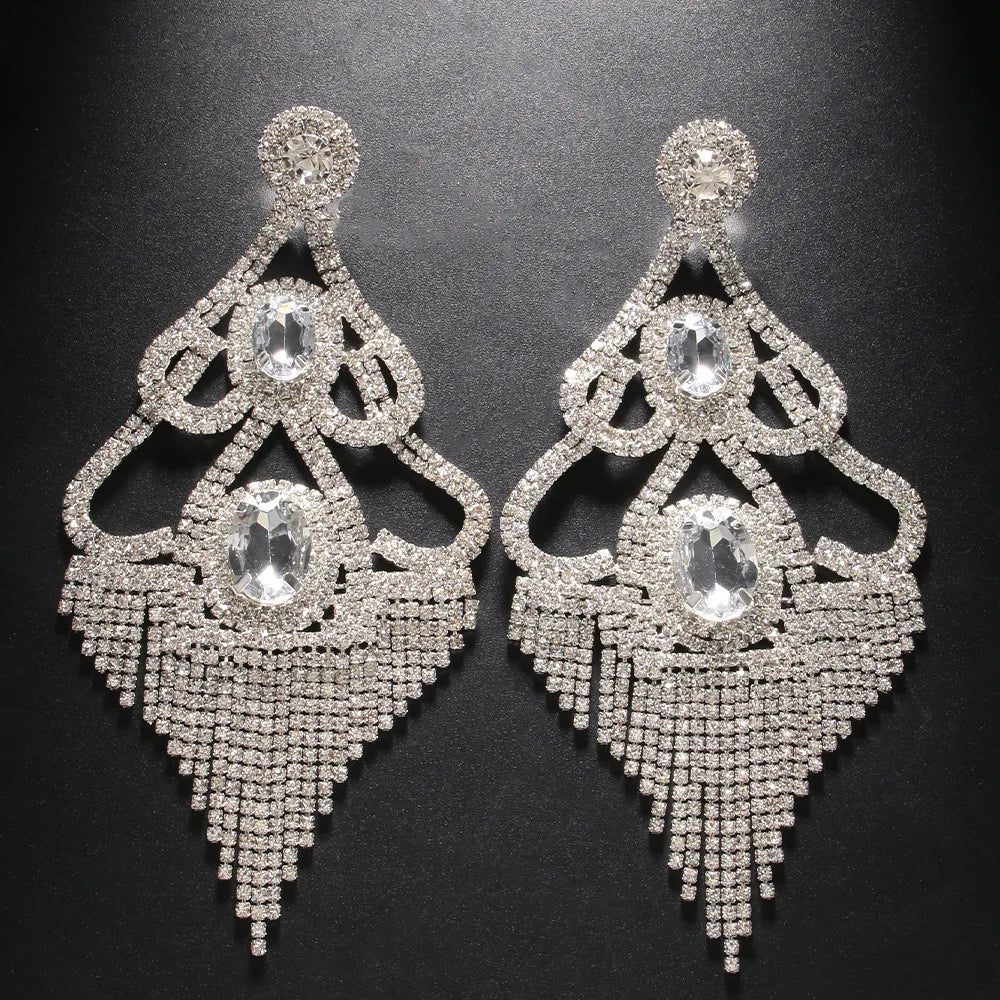 Earrings Stud Darg Queen Accessories Crystal Earrings for Women