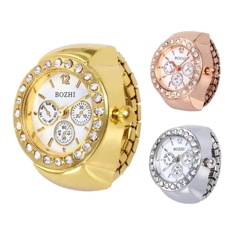 Individuality Women's Ring Watch For Women Men Unique Design Lady Stretchy Finger Rings Watches