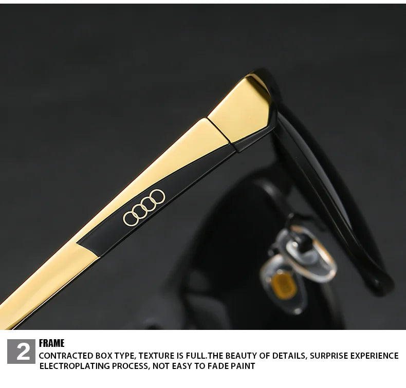Audi   Sunglasse for Men, Polarized Sun Glasses, Travel Eyewears Classic Pilot  with,f5 UV 400 Protection 5591