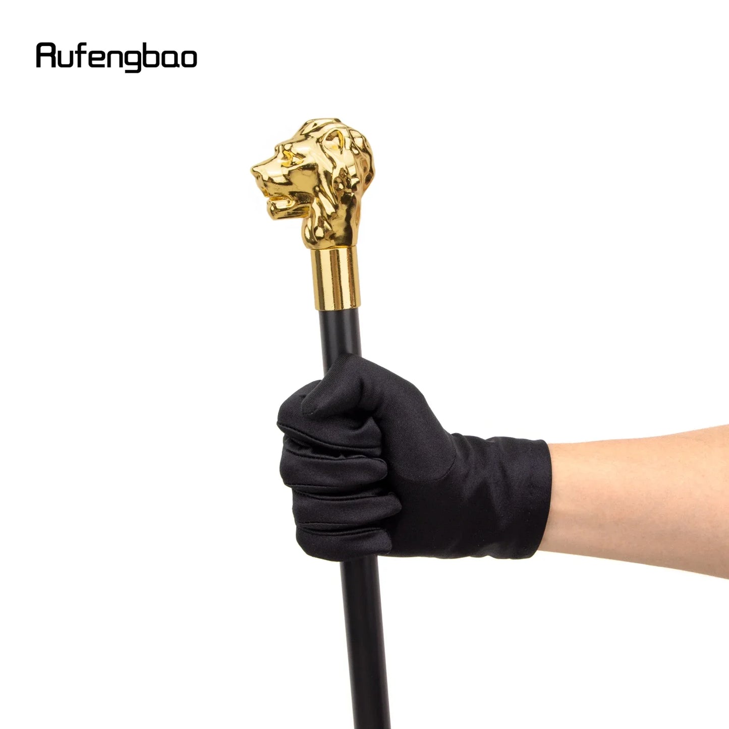 Gold Luxury Lion Head Handle Fashion Walking Stick for Party Decorative Walking Cane Elegant Walking Stick 93cm