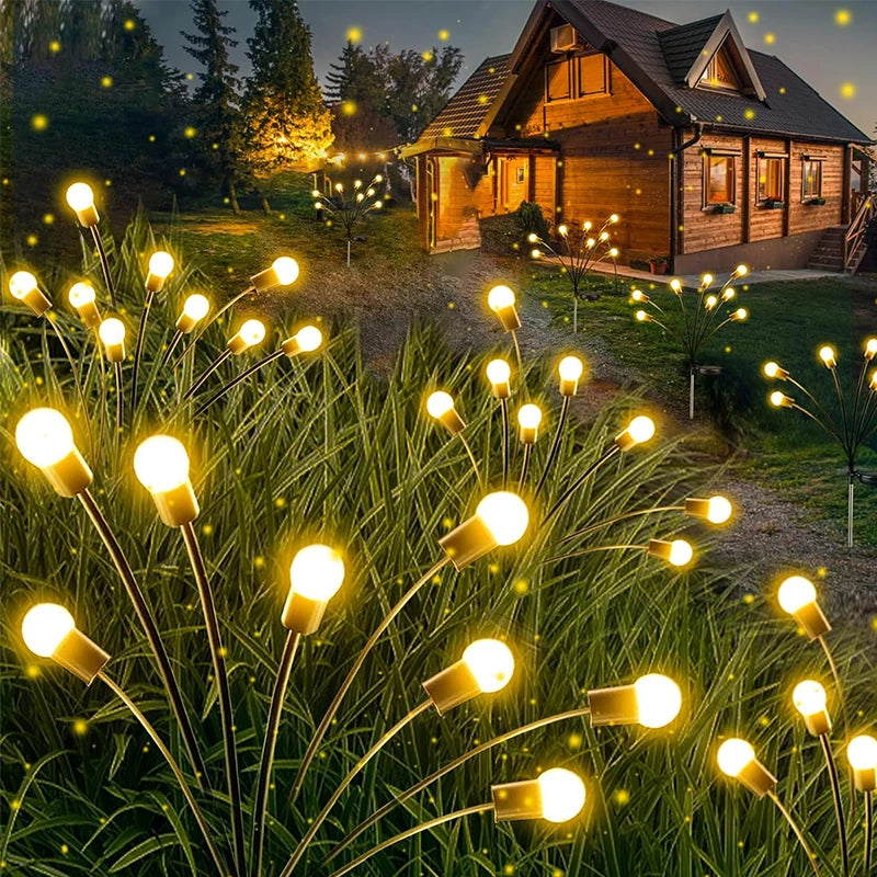 New Upgraded Solar Firefly Lights Outdoor Waterproof Garden Lights Garden Lights for Decoration