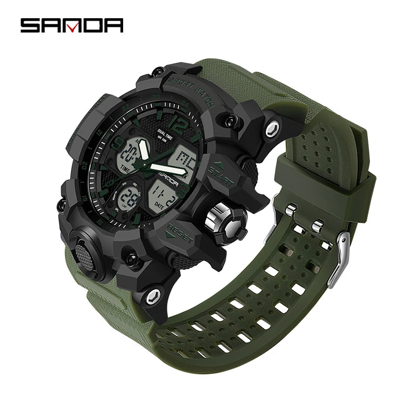 Watches Military Quartz Watch Man Waterproof Wristwatch for Men - Hiron Store