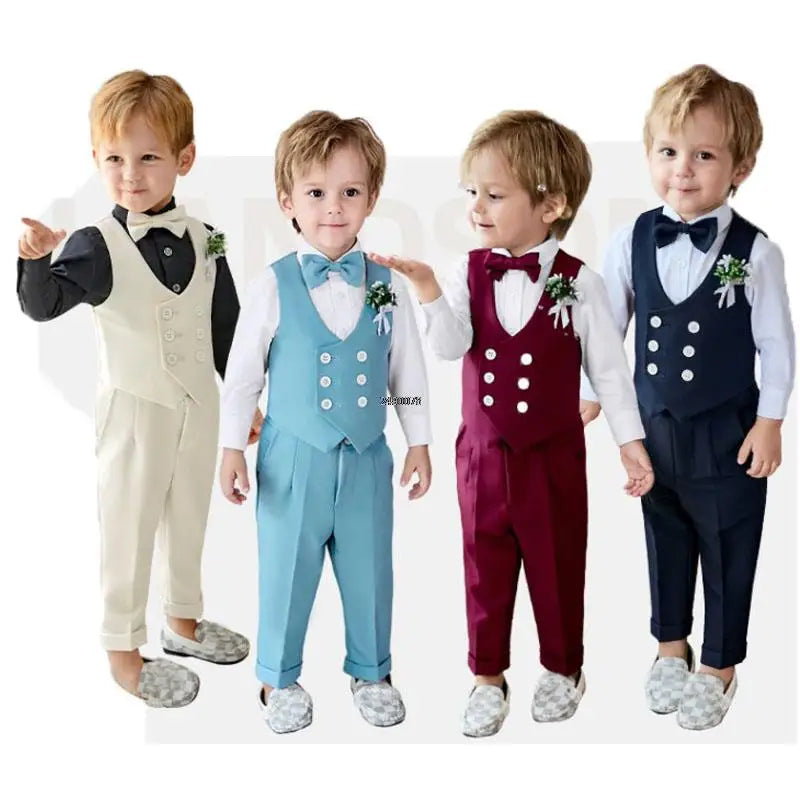 Baby Kids Suit Boys Formal Wedding Dress