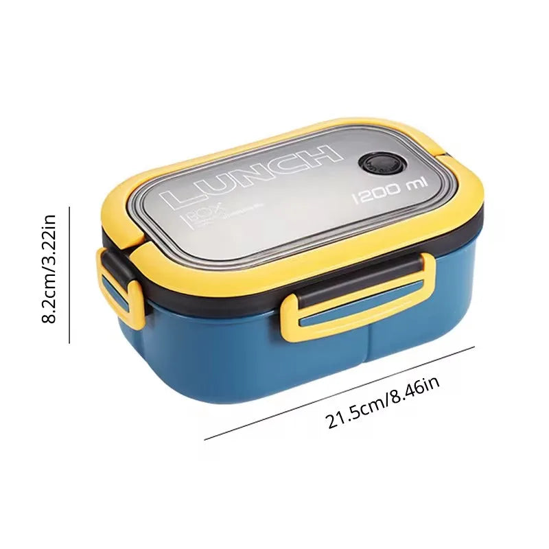 Kitchen Supplies: Single-layer, Double-layer Portable Fruit Food Box, Lunch Box with Fork Spoon Preservation Box