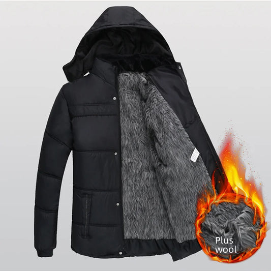 Autumn Special Middle-aged Elderly Cotton Coat Men's Thickened Jacket Warm Padded Jacket