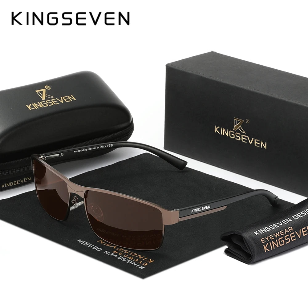 KINGSEVEN Men Polarized Sunglasses, Design  Women SunGlasses, UV400 Anti-glare Driving Square Eyeglasses