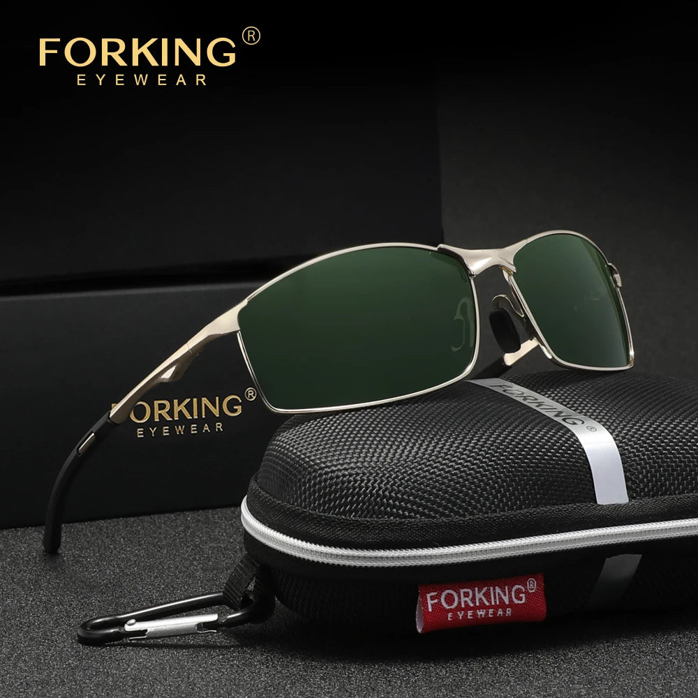 Men‘s polarized Sunglasses, Driving UV400 High Quality Women Glasses, Rectangle Outdoor Sports Eyewear Rectangle