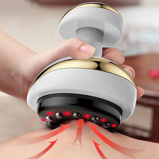 Electric Guasha Scraping Massage Cupping Body Massager Vacuum Cans Suction Cup Heating Fat Burner Anti-cellulite Massager