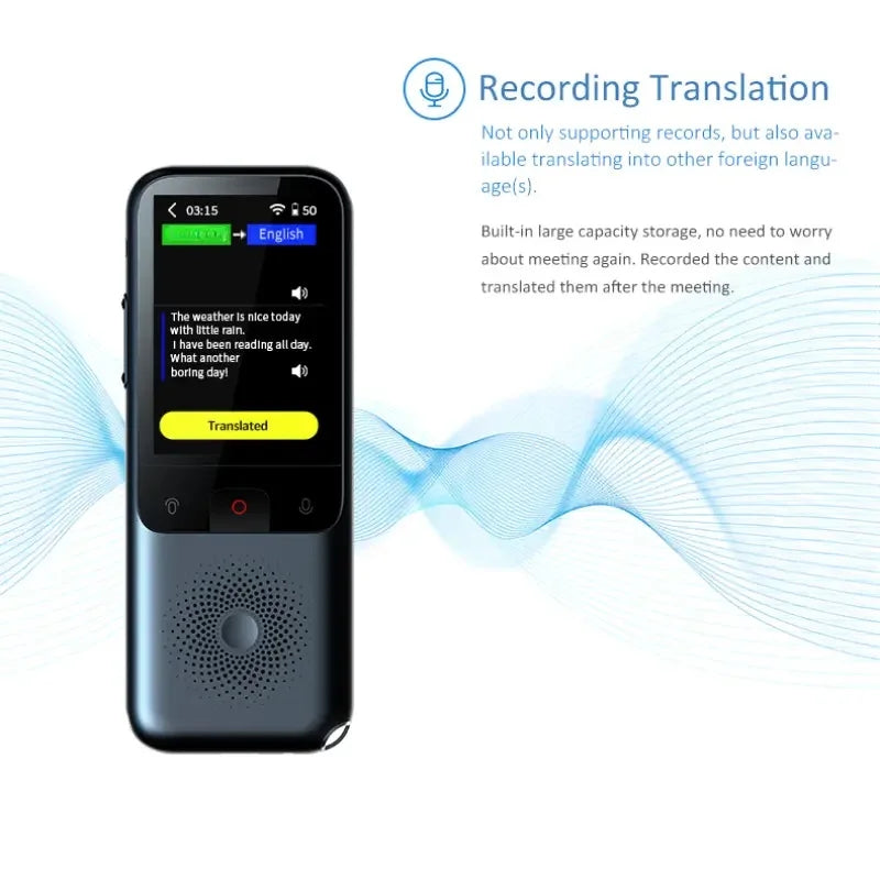 Translation Camera Device T11 Real-Time Smart Voice Photo Translator 1500mA 138 Languages Portable Text Voice Translator