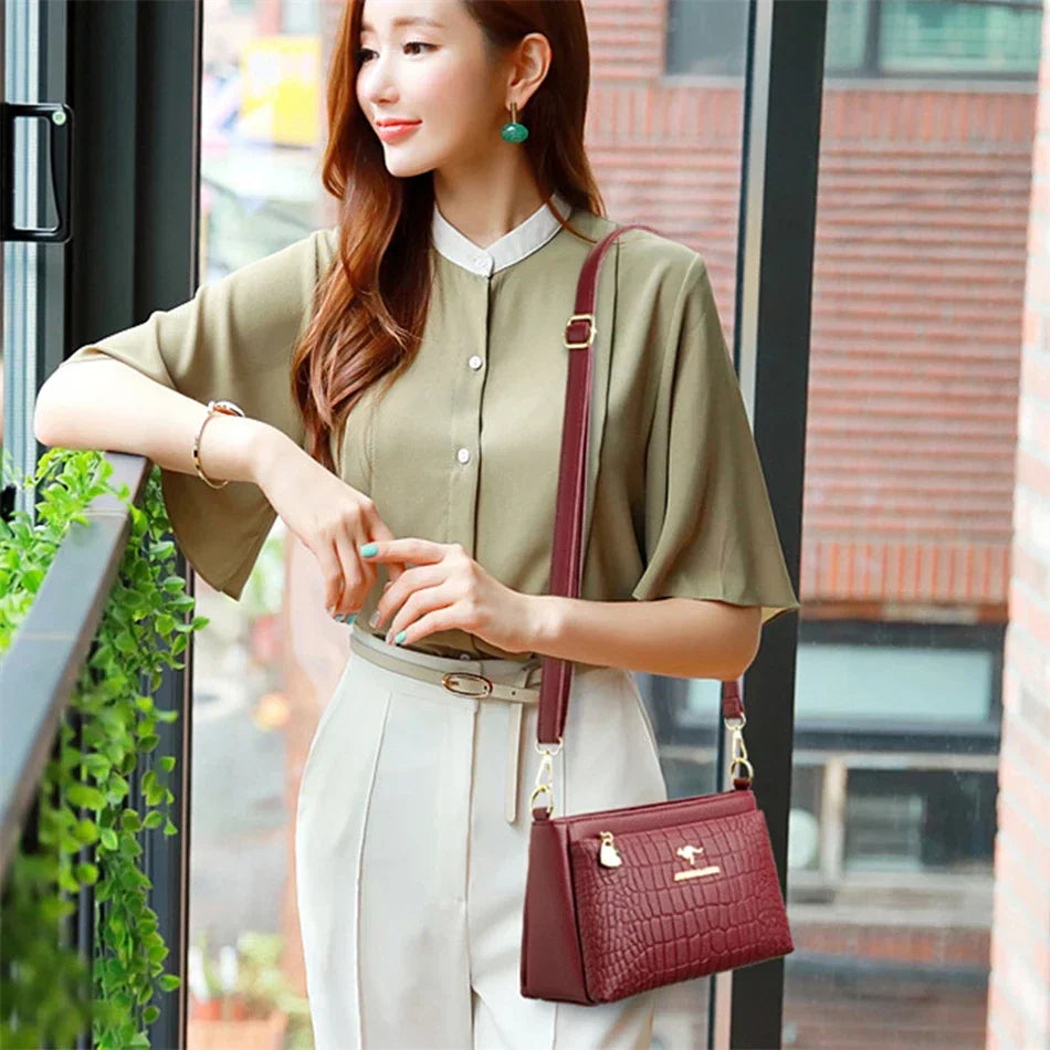 Ladies Handbags Leather Shoulder Bags for Women