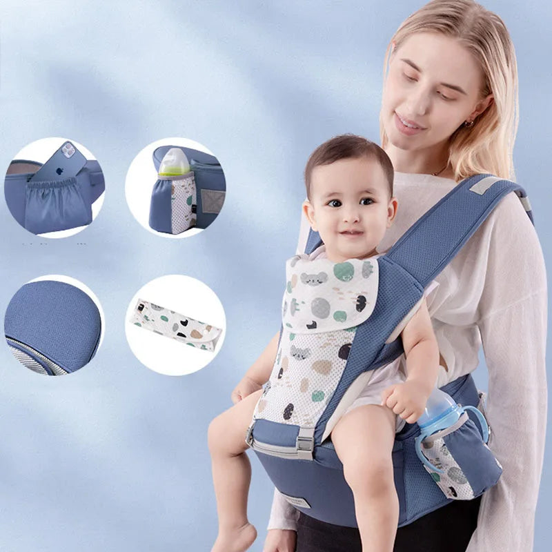 Newborn Ergonomic Baby Carrier Backpack Infant Baby Hipseat Carrier Front Facing Ergonomic Kangaroo Baby Wrap